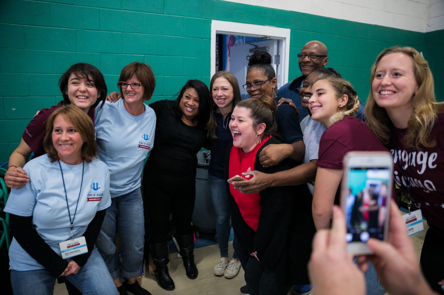 Chelsea Clinton joins students and volunteers for a Day of Action in Chicago