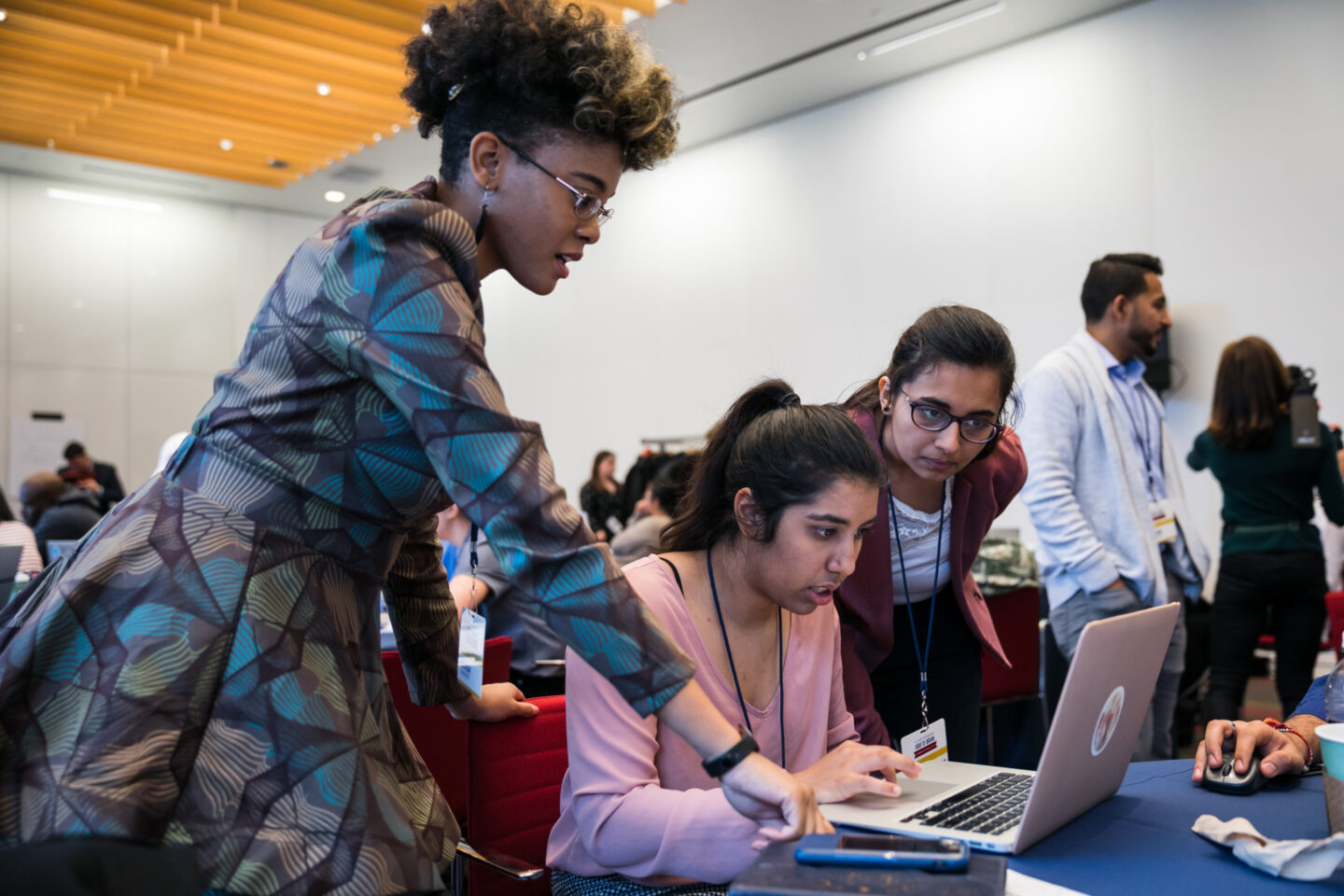 Students work on their computers while participating in a Codeathon in Chicago