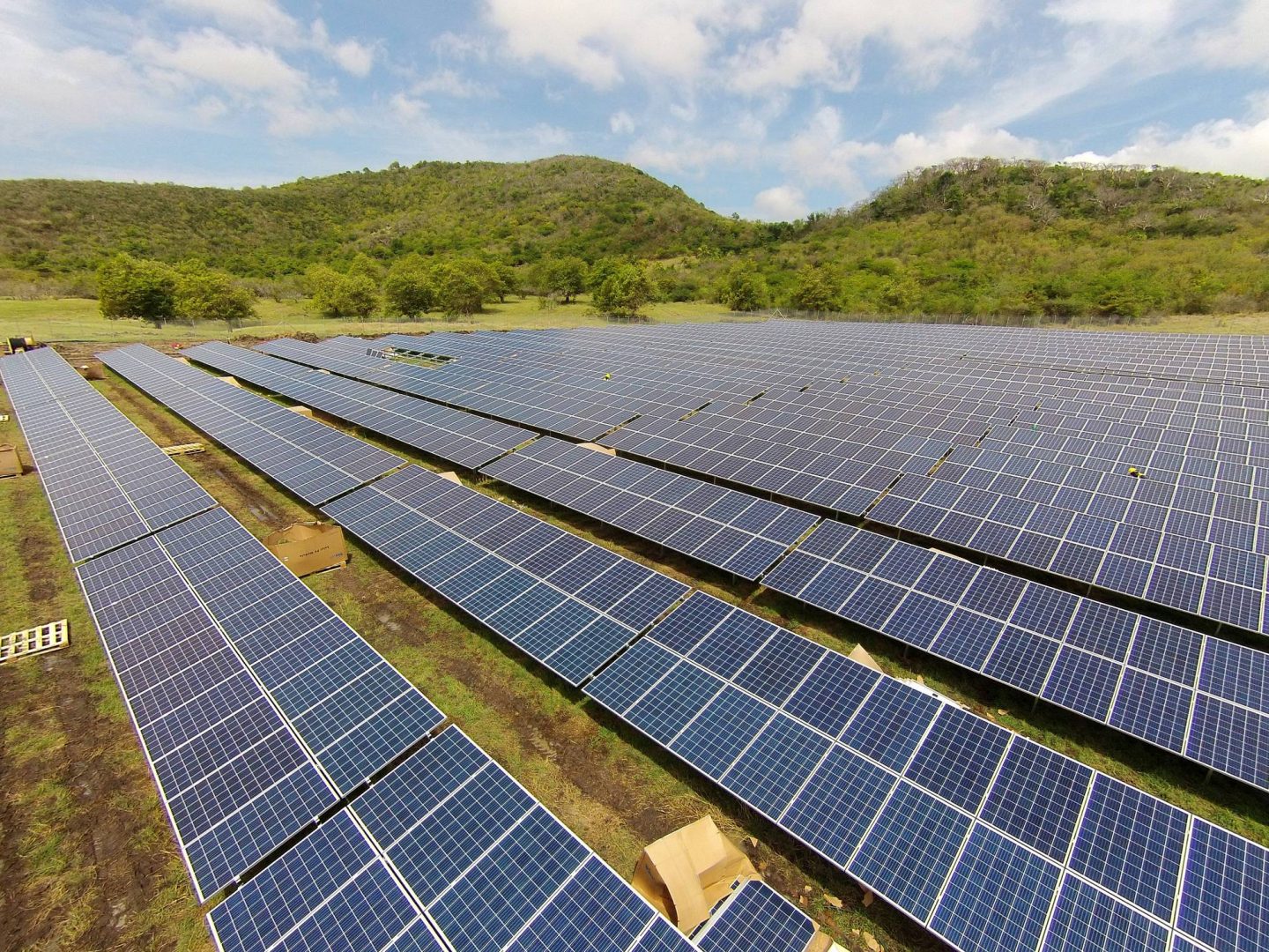 Several solar panels