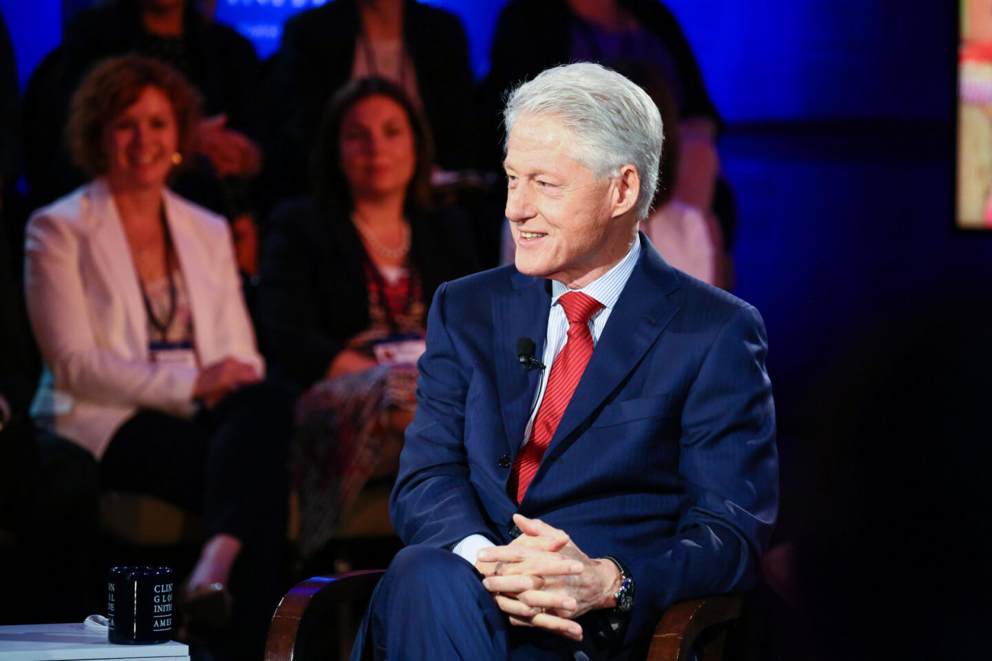 President Clinton participates in a special conversation
