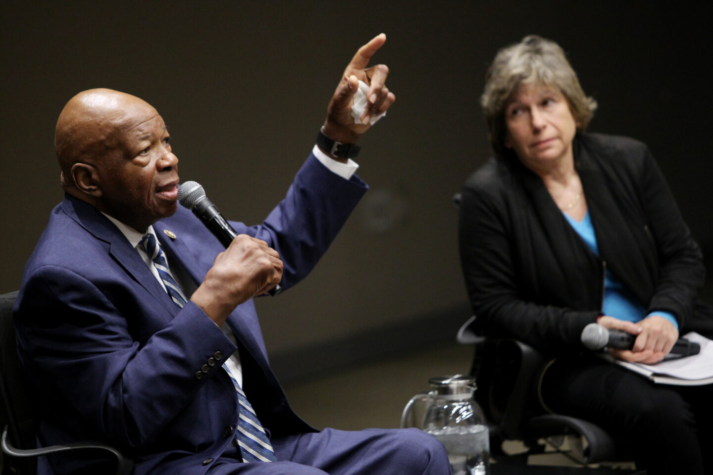Elijah Cummings speaks onstage