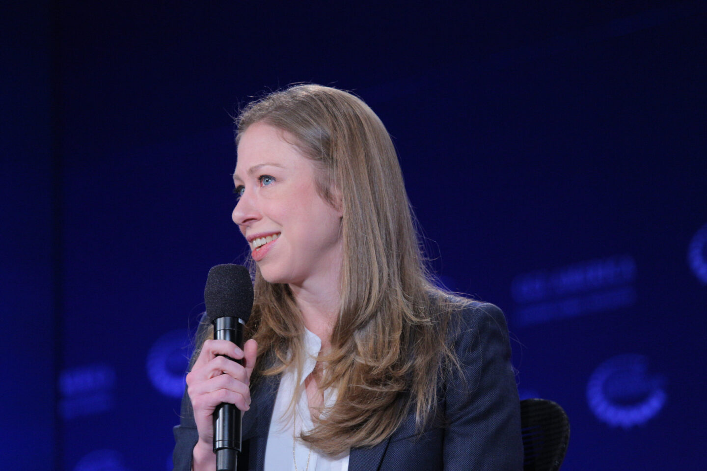 Chelsea Clinton speaks during a plenary session