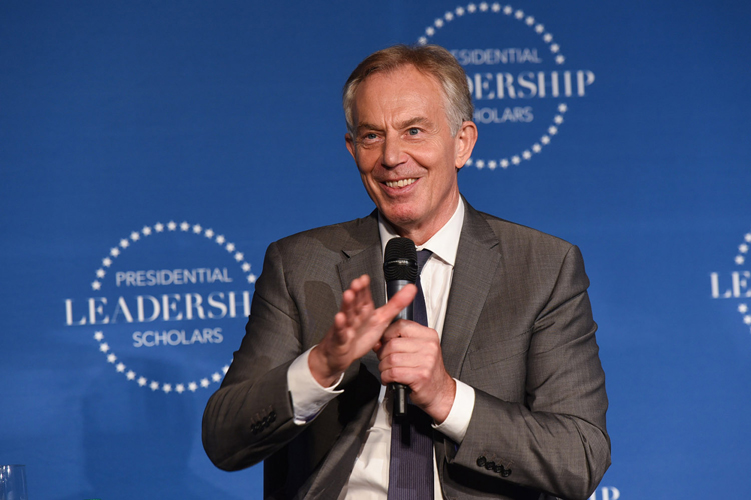 Close-up of Tony Blair