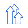 icon of three arrows pointing upward