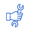 icon of hand holding wrench