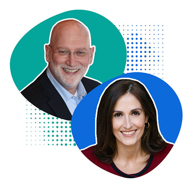 Headshots of two individuals