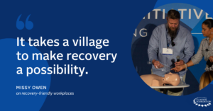 “It takes a village to make recovery a possibility.” - Missy Owens
