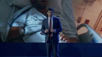 Dr. Fajgenbaum speaks onstage