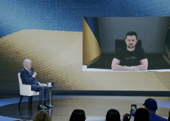 President Clinton Speaks with President Zelenskyy | CGI 2022