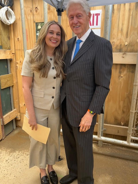 President Clinton with Sarah